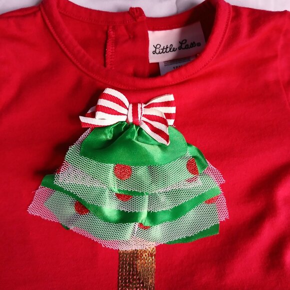 Little Lass Baby Girl Christmas Dress size 18Months - Picture 2 of 5
